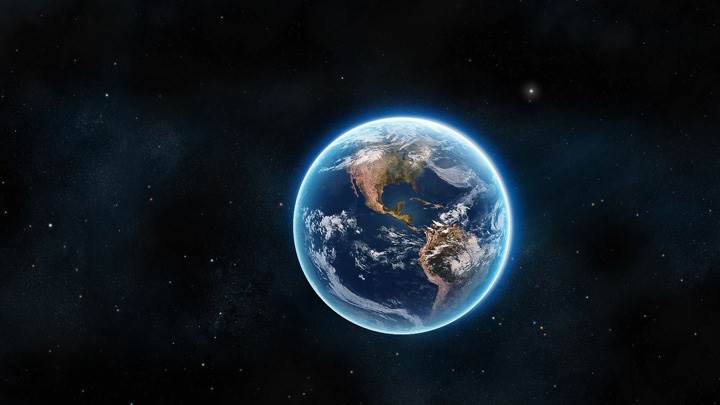 Glowing Earth Image From Space